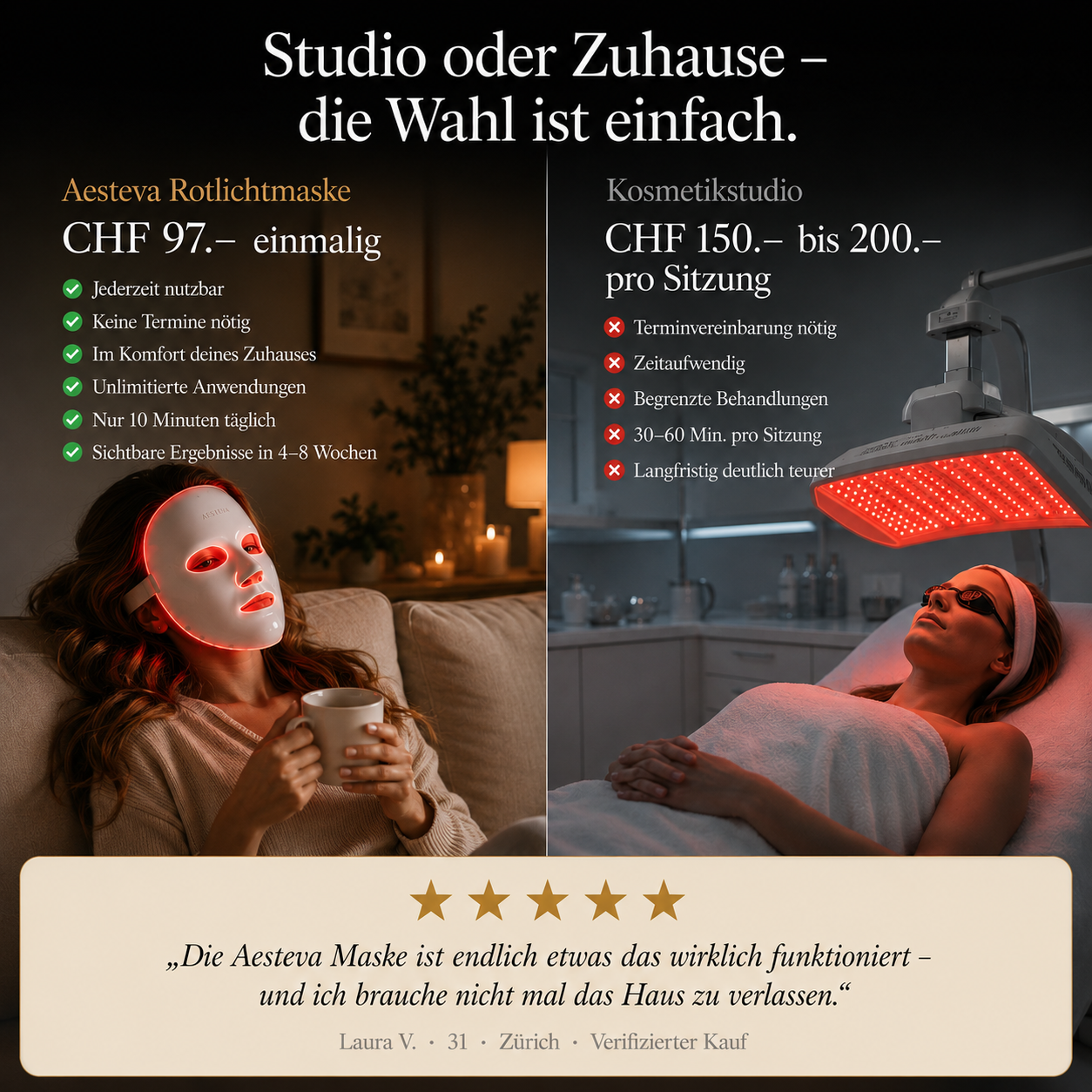 Aesteva Rotlichtmaske